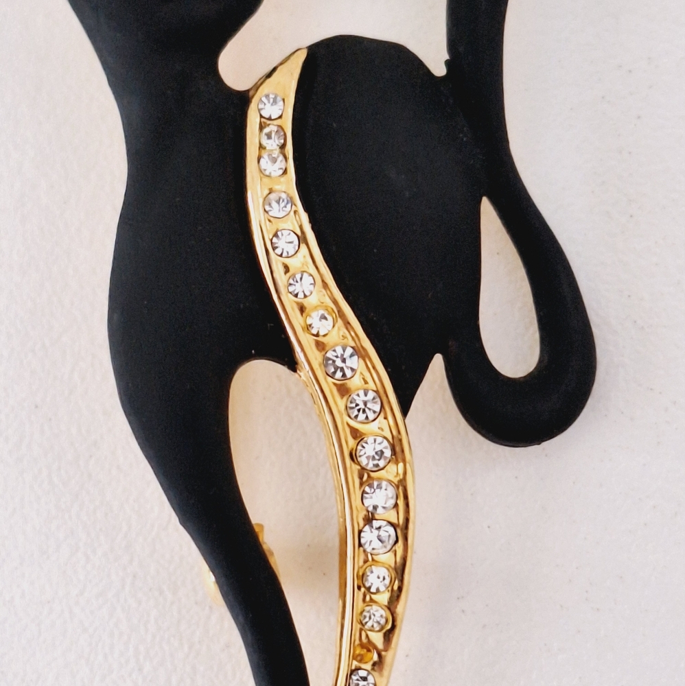 🚫SOLD🚫 Vintage cat brooch - Picture 2 of 6